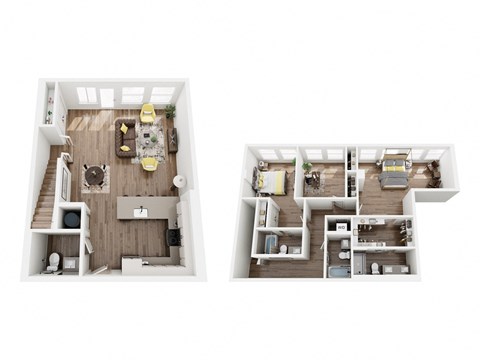 Floor plan for 3 beds, 2.5 baths, 1894 sqft